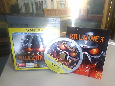 PS3 Game: KILLZONE 3 'Complete + Booklet * VGC • $6.95