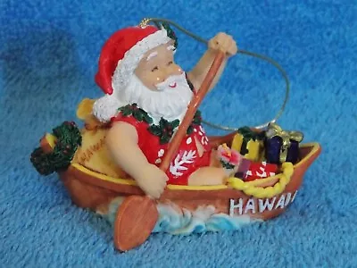 Hawaii Hawaiian Island Heritage Canoeing Santa Christmas Ornament #13077 • $9.99