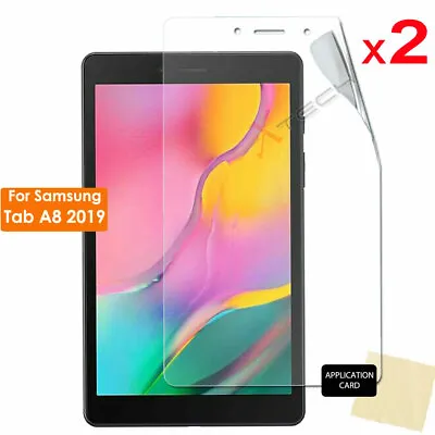 2x CLEAR Screen Protector Covers For Samsung Galaxy Tab A8 8  2019 SM-T290 T295 • £2.69