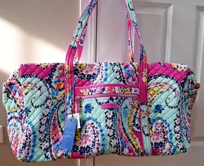 Vera Bradley Iconic Large Travel Duffel Duffle Luggage Tote Bag - NWT! • $119