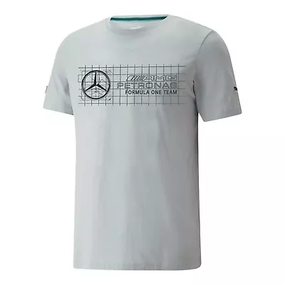 Puma Men's Mercedes AMG F1 Logo T-Shirt 533693 02 GRAY - BRAND NEW • $22.99