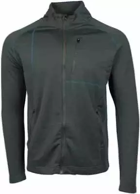 Page & Tuttle Coverstitch Full Zip Layering Mens Grey Casual Athletic Outerwear • $10.99