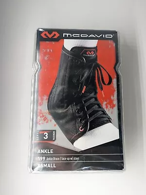 MCDAVID 199 Ankle Brace Lace Up W/ Stays Level 3 Support Black Size XS M6-7/W7-8 • $13.99