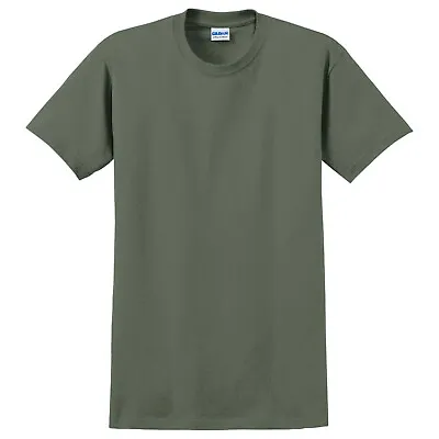 Gildan OD Green Short Sleeve T-shirt 100% Cotton Choose Size CLOSEOUT! GT • $3.75