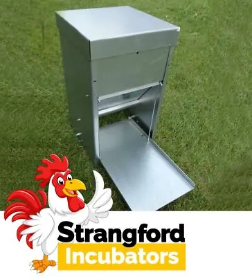 Galvanised Treadle Feeder 15KG - (HEAVY DUTY STEEL) (Poultry Chickens Hens) • £62.45