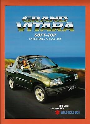 $27.50 • Buy Suzuki 4x4 Grand Vitara Soft-top Specifications Brochure 2002