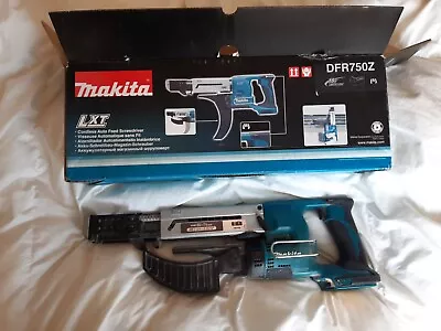 Makita DFR750Z 18v LXT 45mm - 75mm Collated Auto Feed Screwdriver Bare Unit • £140