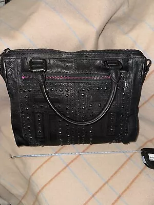 Black Pebble Leather  Botkier Purse Bag Gunmetal Hardware WITH TAGS AND SERIAL • $34.98