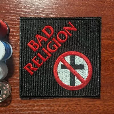 Bad Religion Patch Punk Rock Band 80s Music Skate Embroidered Iron On 3.25x3.25 • $6