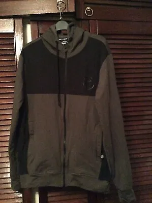 MENS BLACK/DARK GREEN 4BIDDEN TRACKSUIT TOP Size M • £3.50