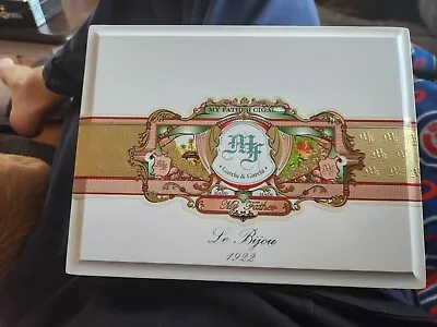 My Father's Cigars Garcia & Garcia White Wooden Cigar Box. Nicaragua Made Cigars • $14