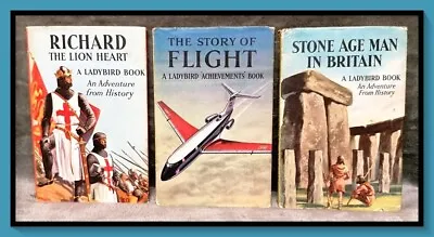 3 1960's Vintage Ladybird Books VGC Free P&P • £9.95