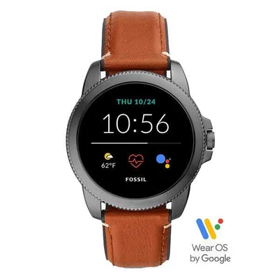 $379 • Buy Fossil Gen 5E Smartwatch Brown Leather (FTW4055)