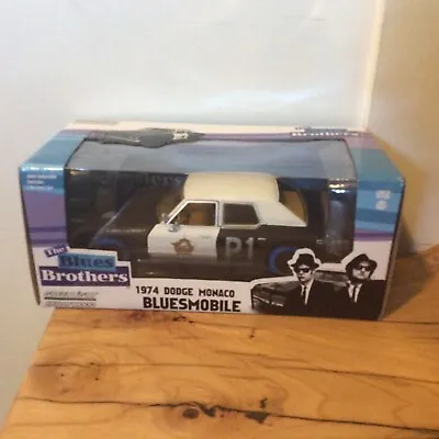 Greenlight BLUES BROTHERS 1974 Dodge Monaco Bluesmobile 1:24 BLUE TIRES CHASE • $64.99