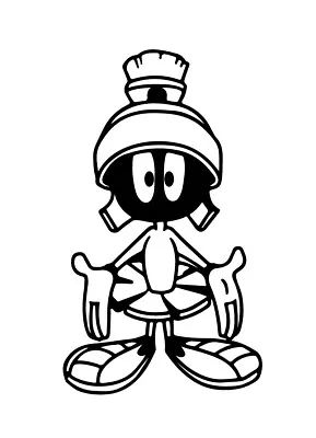 Marvin The Martian - Truck Tailgate Cart ATV Car Camper Decal Window Sticker • $9.99