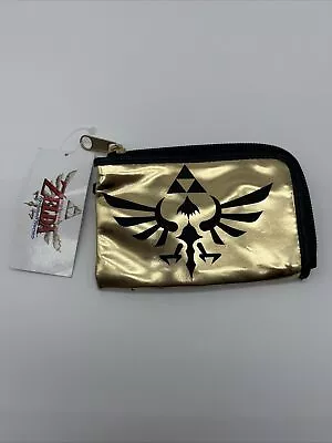 Legend Of Zelda Wallet Gold Triforce Nintendo Video Game Skyward Sword Clip • $12.99