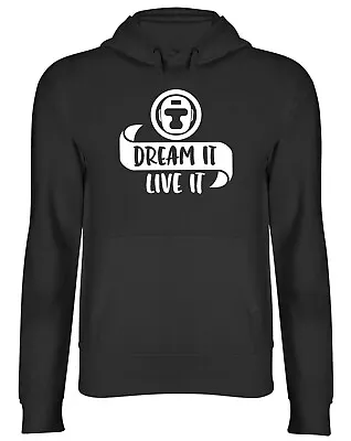 Dream It Live It - Taekwondo Mens Womens Hooded Top Hoodie • $22.38