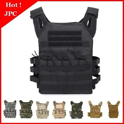 Tactical Body Armor JPC Molle Plate Carrier Vest  CS Game Paintball Airsoft Vest • $125.35
