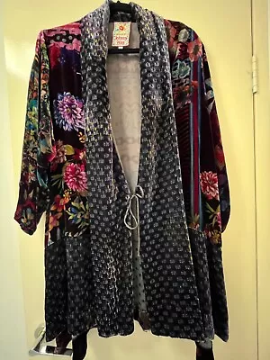 Johnny Was Velvet Kimono L NWOT • $350