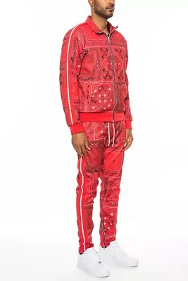 Mens Bandana Paisley Tracksuit Jacket & Pants • $38