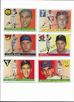 1955 Topps Baseball 6 Card Lot • $19.99