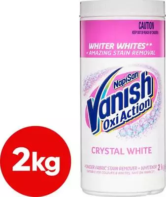 Vanish Napisan OxiAction Crystal White Stain Remover Powder 2kg • $28