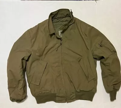 VINTAGE US ARMY CVC TANKER COLD WEATHER JACKET 1996 LARGE Long Military • $59.95