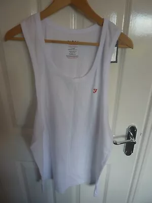 Farah Loungewear White Top - Brand New - Mens Size Xl - Super Look • £5.99