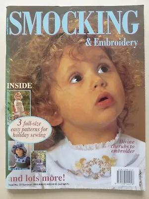 AUSTRALIAN SMOCKING & Embroidery Issue No. 27 1994 – Needlework Magazine • £7.99