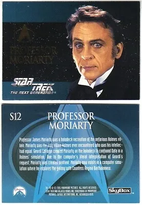 £2.90 • Buy Star Trek The Next Generation Season Two Moriarty Embossed Card S12 Skybox 1995