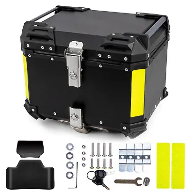 45L Motorcycle Luggage Waterproof Tail Box Scooter Trunk Storage Top Case Black • $100.95