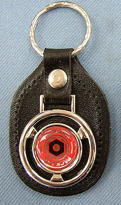 Vintage Red PACKARD Steering Wheel Leather Key Ring 1940 1941 1942 1943 1944  • $23.95
