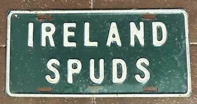 1960's IRELAND SPUDS BOOSTER License Plate • $79.99