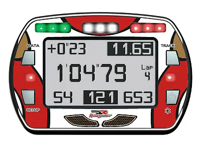 Dr Racing Kart Style Gel Sticker For Alfano Pro Iii Evo Lap Timer - Karting • $31.39