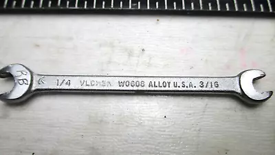 Vintage Vlchek 1/4” X 3/16”  Miniature Open End Wrench WO 608 • $4.15