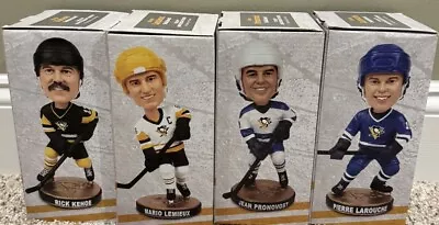 SET OF 4 - 2017 Pittsburgh Penguins 50th Anniversary Series Bobbleheads Lemieux • $50