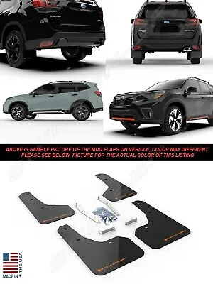 Rally Armor UR Black Mud Flaps W/ Orange Logo For 2019-2021 Subaru Forester • $169.50