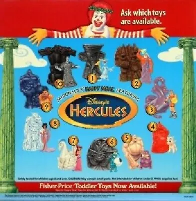 1996 Disney's Hercules Mcdonalds Happy Meal Toys - U-pick • $5.99