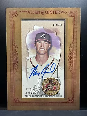 2023 Topps Allen & Ginter Max Fried Framed Auto MA-MF Braves • $8.99