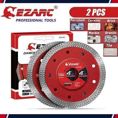 EZARC 4 In Super Thin Diamond Saw Blades For Angle Grinder For Porcelain Ceramic • $20.99