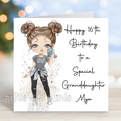 Birthday Card Girls For Teenage Granddaughter Daughter Sister Niece Personalised • £2.99