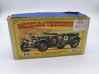 Matchbox Models Of Yesteryear Y-5 Bentley With D Type Box • $27.90