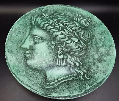 VTG Piero Fornasetti Nummus Roman Coin Series 10  Green Plate #6 MINT! • $599.95