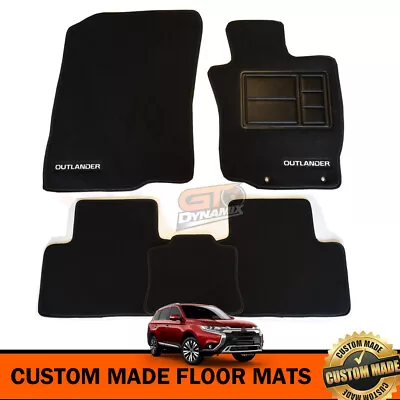 $129.95 • Buy BLACK Custom Floor Mats Mitsubishi Outlander ZJ ZK ZL EXCEED VRX LS 11/2012-2021