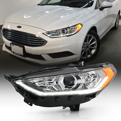 LH Driver Side Projector Headlight For 17-20 Ford Fusion Halogen Model W/LED DRL • $185.95