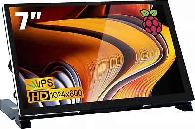 7 Inch IPS LCD Touch Screen Raspberry Pi Monitor Display 1024×600 Capacitive ... • $82.99