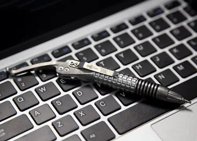 Titanium Alloy Signature Pen Technology Siphon Pen Outdoor Multi-functional Tool • $92.99