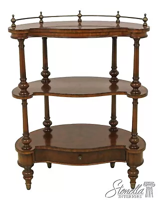 L58343EC: MAITLAND SMITH Mahogany Regency Style 3 Tier Table • $1395