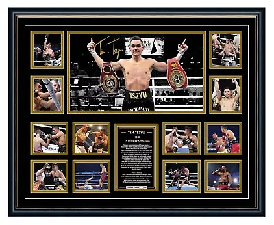 $119.99 • Buy Tim Tszyu Signed 2021 20-0 Photo Poster Limited Edition Framed Memorabilia