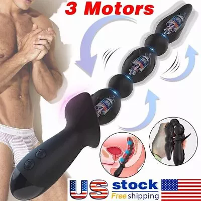 Male Prostate Massager Dildo Anal Butt Plug Anus Vibrator Sex Toys For Men Women • $14.80